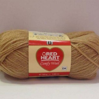RED HEART Comfy Wool - Bež 100% vuna