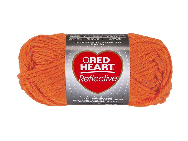 RED HEART Reflective – Narandžasta 85% akrilik, 15% poliester