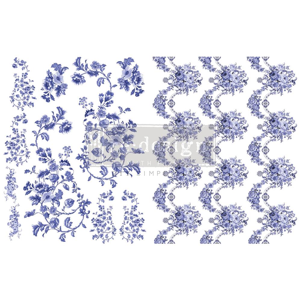 Redesign - H2O Transfer A4 - Azure Florals II