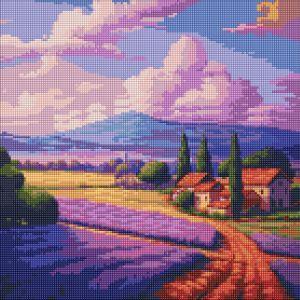  Diamond Mosaic Polje lavande 40x40cm
