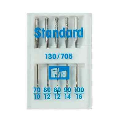 Sew mach Ndl Standard 130/705 70-100 5pc