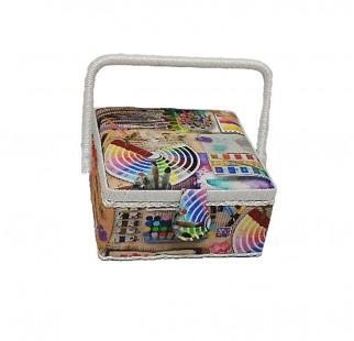 Sewing basket, 19.5 x 19.5 x 11cm, RTO