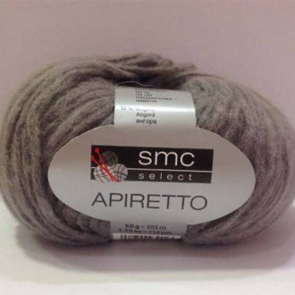 SMC Apiretto - Siva 55% poliamid, 35% vuna, 10% angora