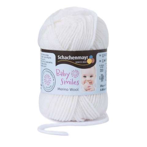 SMC Merino Wool Baby Smiles - Bela 100% vuna 