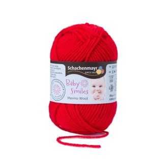 SMC Merino Wool Baby Smiles - Crvena 100% vuna 