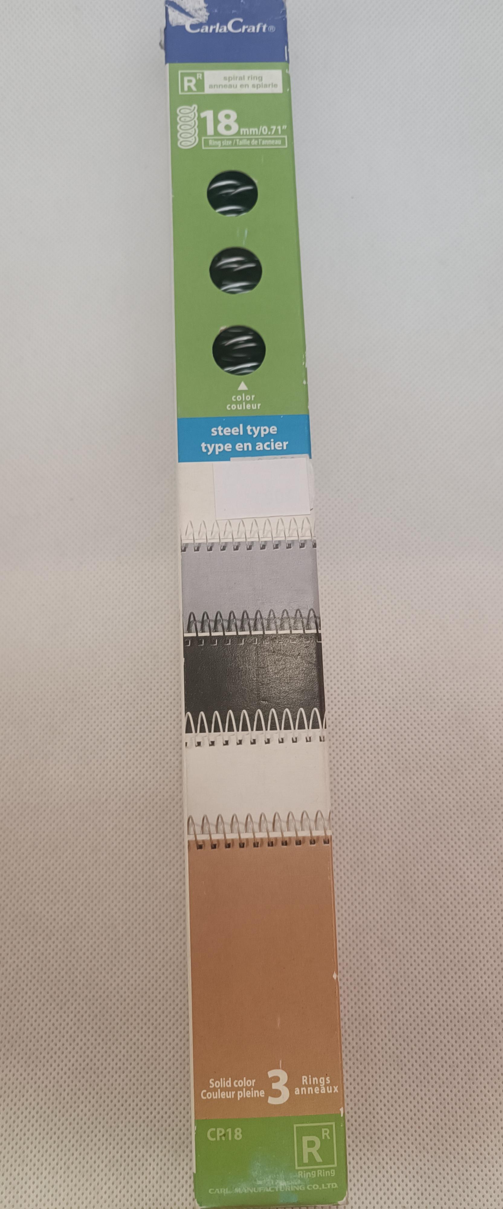 Spirala čelična za povezivanje notesa Srebrna 18 mm