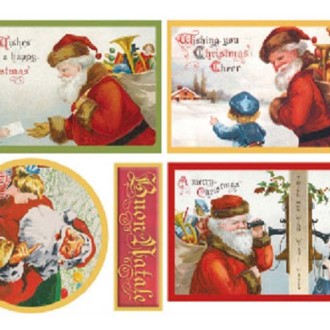 Štampani filc - Santa Claus Postcard