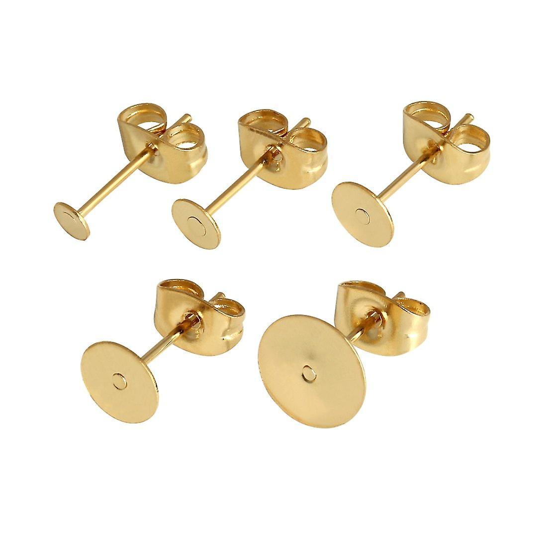 stud earrings O 6mm SB6 gold