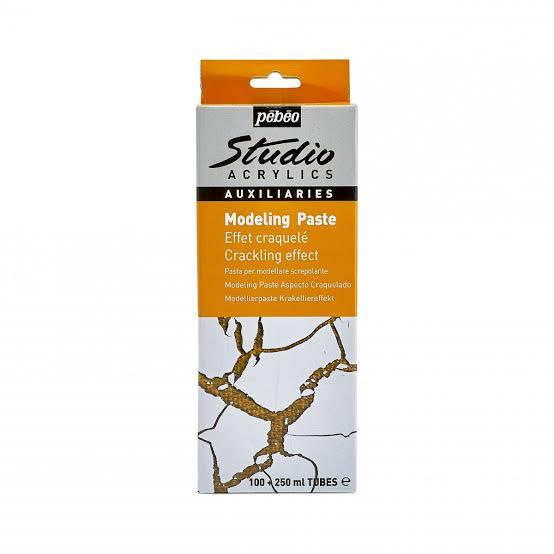 STUDIO ACRYLICS MODELING PASTE CRACKLING EFFECT