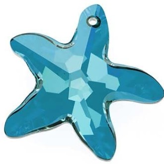 Swarovski Starfish Pendant- plava