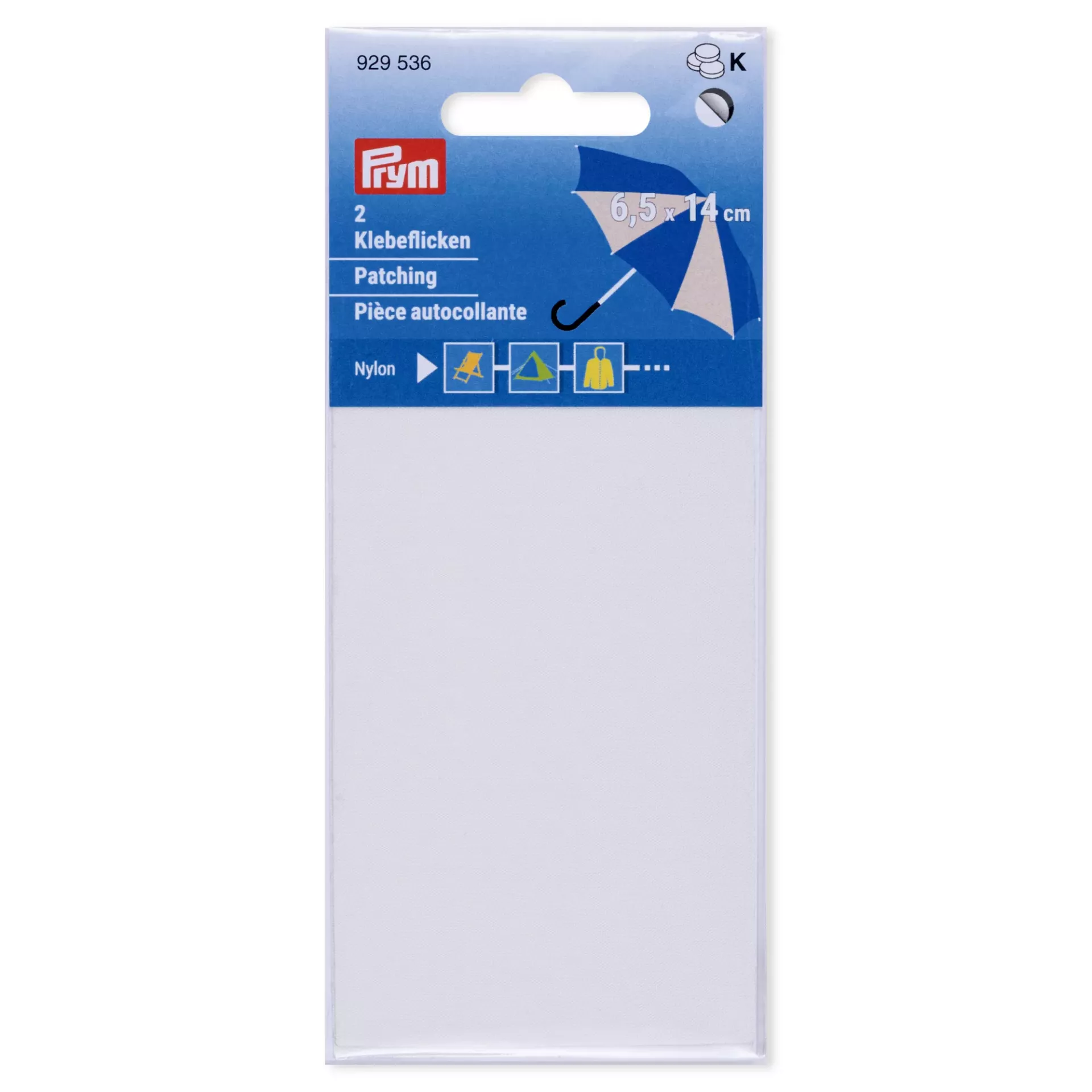 Zakrpe Nylon 6,5x14cm ecru
