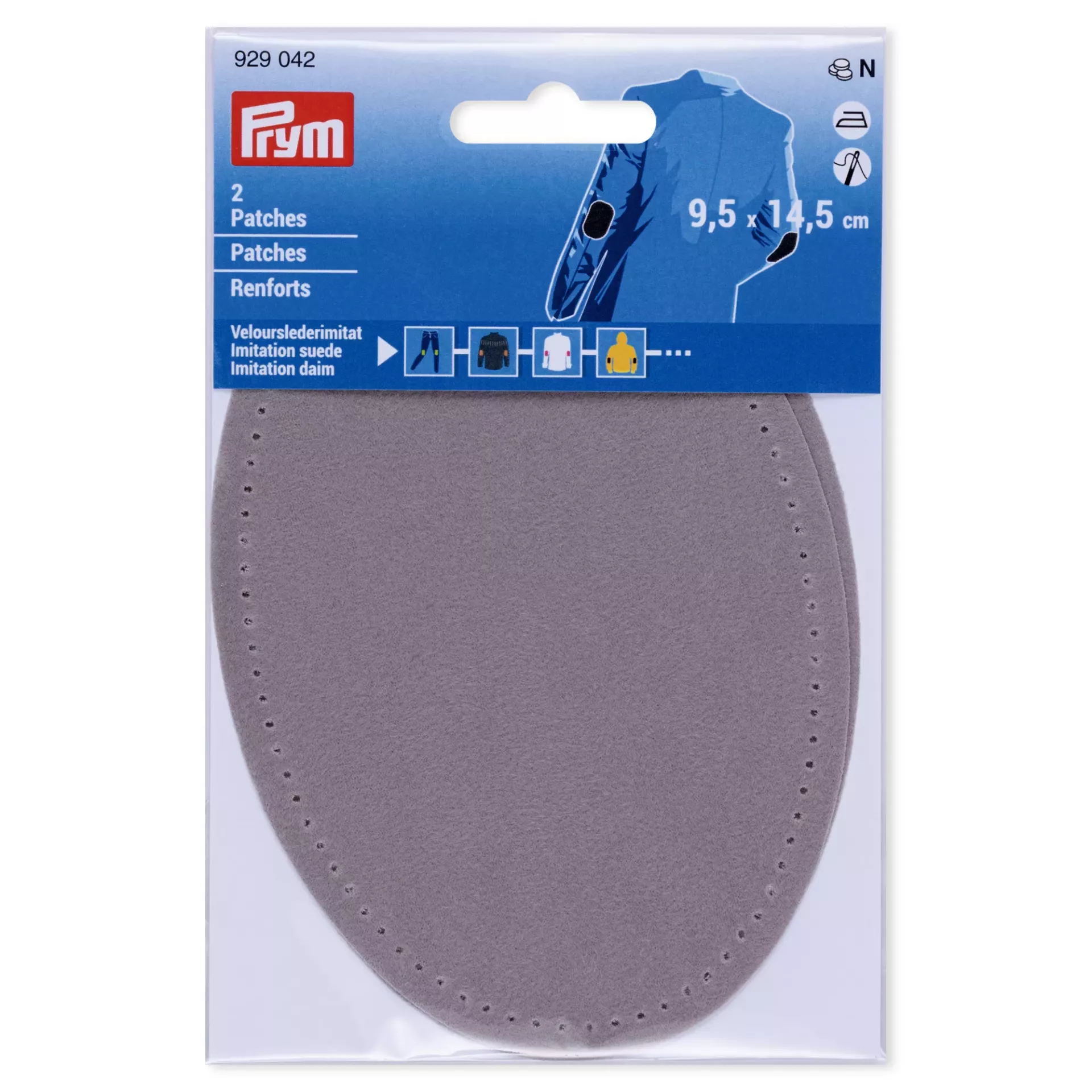 Zakrpe velur-imitacija kože 10x14 sv.siva